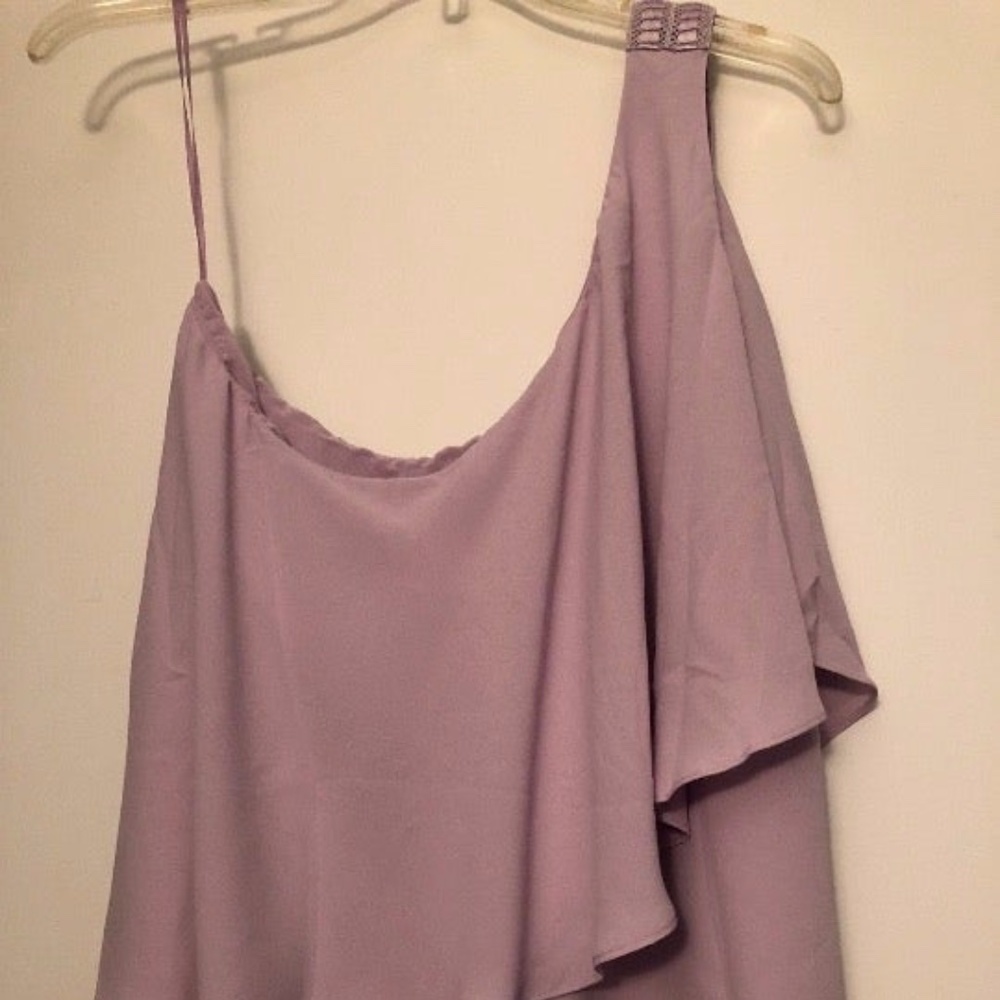 NWT White House Black Market One Shoulder Lavender